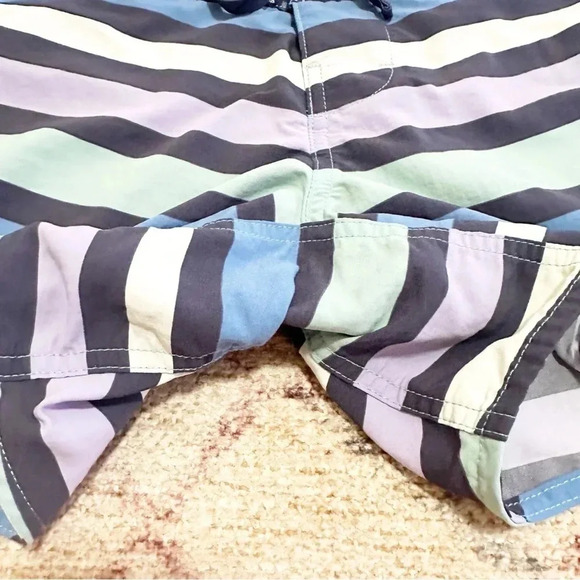 Patagonia• Wavefarer Boardshorts Blue Green Purple Nylon size 2 - Picture 7 of 12